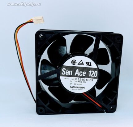 8023292138 Вентилятор Sanyo Denki San Ace 120 9G1224G1D09 24v 0.5A 3pin 120x38 Hirschmann
