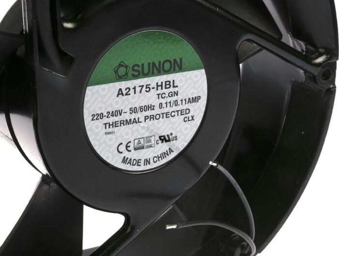 8009530927 A2175-HBL-TC.GN, A2175 Series Axial Fan, 230 V ac, AC Operation, 344.9m³/h, 36W, 240mA Max, 172 x 150 x 51mm Hirschmann — изображение 9