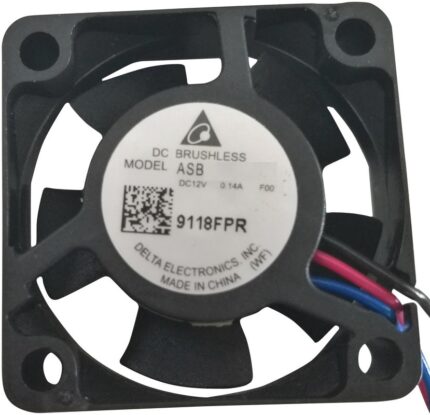 8034064423 ASB0312LA-DF00, Fan Tubeaxial 12VDC Square - 30mm L x 30mm H Sleeve 3.2 CFM (0.090m³/min) 3 Wire Leads Hirschmann