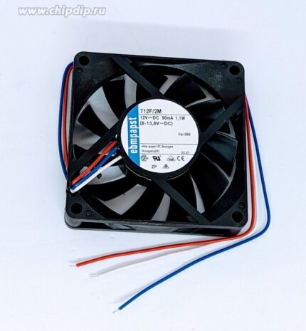 8021892790 Вентилятор Ebmpapst 712F/2M 12V DC 90mA 1.1W 70x15 Hirschmann