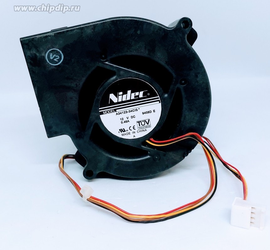 doc033884741 8035599512 Вентилятор Nidec A34123-34 (Cisco 800-31033-01 / D39QC2DN5GN / A34123-34cis ) 97x33мм 12V 0.46A () Hirschmann — изображение 1
