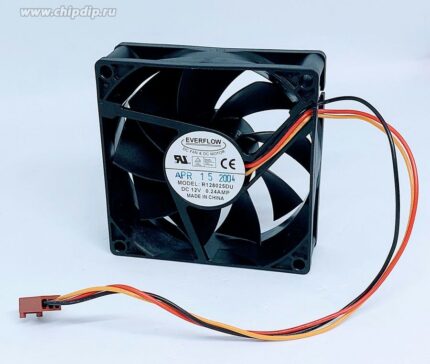 8022439372 Вентилятор Everflow (GlacialTech) R128025DU DC 12V 0.24A 3pin 80x25 Hirschmann