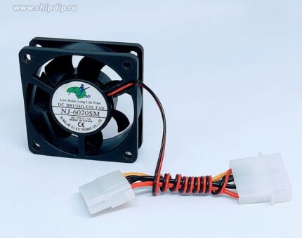 8022439351 Вентилятор NJNING NJ-6020SM DC 12V 0.11A 60x20 2pin Hirschmann