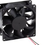 8009611923 PMD2409PMB3-A(2).GN, PMD Series Axial Fan, 24 V dc, DC Operation, 156m³/h, 6W, 250mA Max, 92 x 92 x 38mm Hirschmann