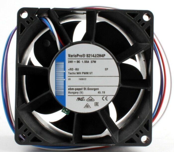 8035597989 Вентилятор Ebmpapst 8214 J/2H4P 24V 37W 1.550mA 80x38 4pin () Hirschmann — изображение 7