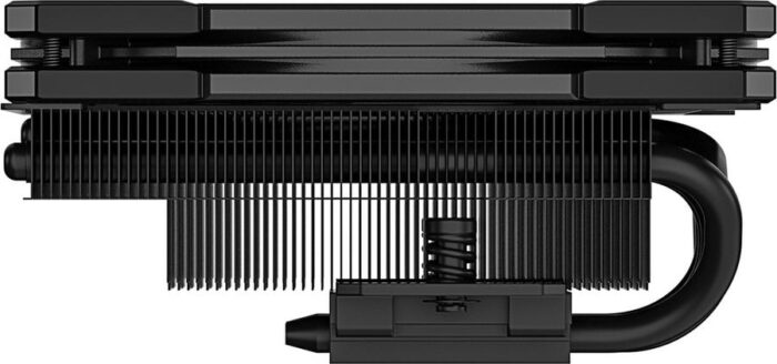 8016695258 Cooler ID-Cooling IS-55 BLACK LGA1700/1200/115X/AM5/AM4 низкопрофильный высота 55mm ( TDP 125W, PWM, 5 тепл.трубок + медная база, FAN 120mm, Hirschmann — изображение 8