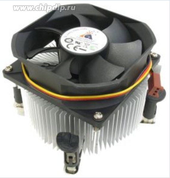 doc034068518 8007683152 Вентилятор GlacialTech Igloo 5062 (PLA08025D12h) 80x25мм 12V для процессора LGA775 с алюминиевым радиатором OEM Hirschmann — изображение 1