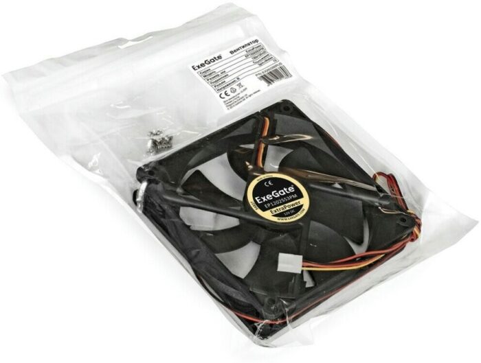 9001543582 EP12025S3PM, Вентилятор 12В DC ExtraPower, 120x120x25 мм, Sleeve bearing, 3pin+Molex,1800RPM, 28dBA Hirschmann — изображение 6