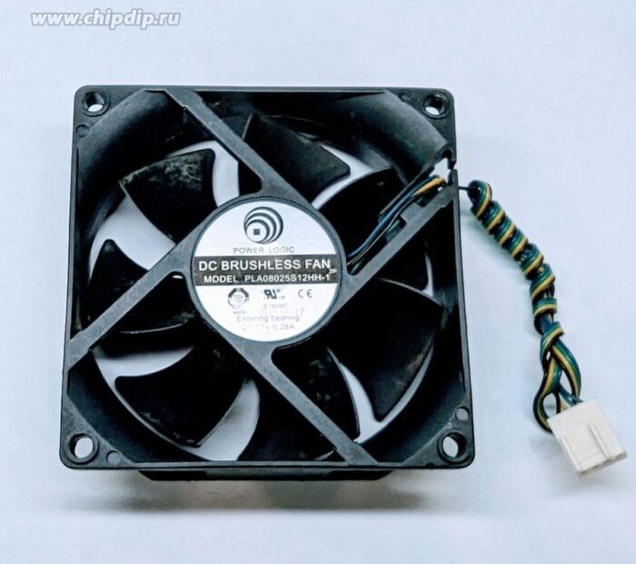 8013888148 Вентилятор GlacialTech PLA08025S12HH-1-LV 80x25 4pin 12V 0.50A Hirschmann — изображение 2