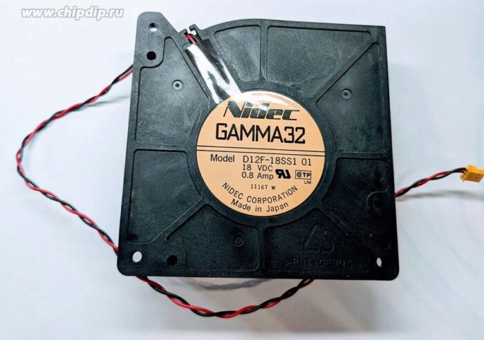 8017873801 Вентилятор Nidec GAMMA32 Model D12F-18SS1 01 18V DC 0.8A 120x32 улитка 2pin () Hirschmann — изображение 2