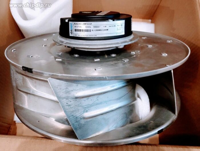 8017105976 Вентилятор центробжный Ebmpapst R3G355-AM14-61 200-277VAC 50/60Hz 1900min-1 1.5A () Hirschmann — изображение 3