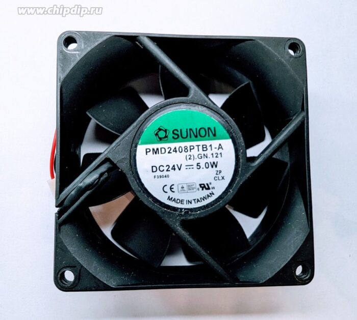8007683175 Вентилятор Sunon PMD2408PTB1-A DC 5.0W 80x25 24V 2pin () Hirschmann — изображение 2