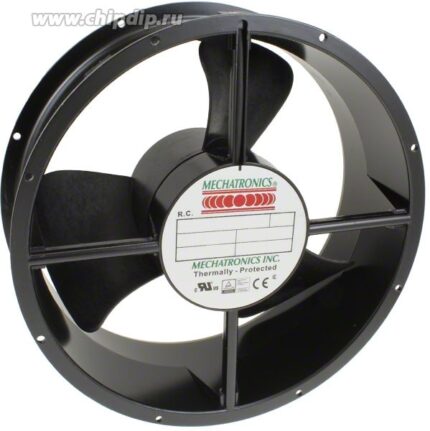 8005977932 UF25GC12-BWHR, Fan Tubeaxial 115VAC Round - 254mm Dia Ball 550.0 CFM (15.40m³/min) 2 Wire Leads Hirschmann