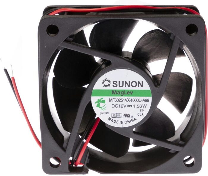 8002839275 MF60251VX-1000U-A99, Вентилятор осевой, 12В DC, 60x60x25мм, подшипник Vapo, 45,63куб.м/ч, 31,2дБА () Hirschmann — изображение 3