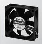 8006946685 109R0824S401, Fan Tubeaxial 24VDC Square - 80mm L x 80mm H Ball 42.4 CFM (1.19m³/min) 3 Wire Leads Hirschmann