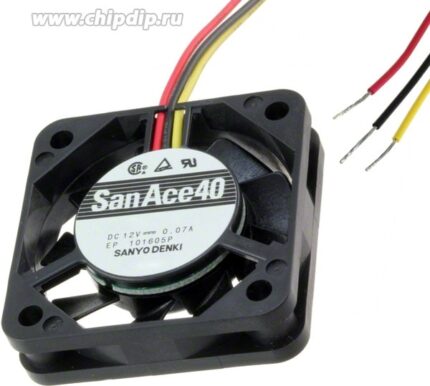 8016744254 Вентилятор Sanyo Denki San Ace 9WF0424H7D05 DC 24V 0.085A 40x15 3pin Hirschmann