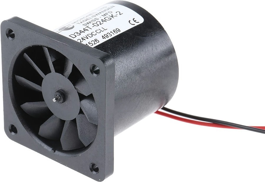 doc034363655 8009101786 D344T-024GK-2, D340T Series Axial Fan, 24 V dc, DC Operation, 16.56m³/h, 960mW, 50mA Max, 40 x 40 x 36mm Hirschmann — изображение 1