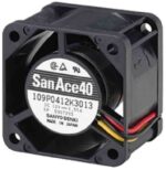 8005415108 109P0405H3013, DC Fans DC Axial Fan, 40x40x28mm, 5VDC, Groove for Lead, Tachometer Hirschmann — изображение 2