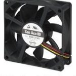 8006920157 9S0812M4011, Fan Tubeaxial 12VDC Square - 80mm L x 80mm H Ball 29.3 CFM (0.820m³/min) 3 Wire Leads Hirschmann