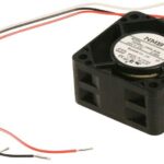 8018648325 04020VA-24L-AL-00, DC Fans DC Tubeaxial Fan, 40x40x20mm, 24VDC, 7.4CFM, Rib, Ball, 3 Wire, Lock Sensor Hirschmann