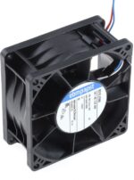 8002720001 8212J/2H3-RS0, 8200 J Series Axial Fan, 12 V dc, DC Operation, 190m³/h, 26W, 80 x 80 x 38mm Hirschmann