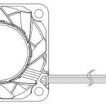 8006044143 FFB0424VHN-B, Fan Tubeaxial 24VDC Square - 40mm L x 40mm H Ball 15.8 CFM (0.442m³/min) 2 Wire Leads Hirschmann