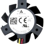 8006191858 ASB0412LA-A, Fan Tubeaxial 12VDC Square - 40mm L x 40mm H Sleeve 4.4 CFM (0.123m³/min) 2 Wire Leads Hirschmann