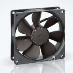 8466152190 3412NGLE,DC Axial Fan, 12 V, Square, 92 mm, 25 mm, Sleeve Bearing, 35.9 CFM Hirschmann