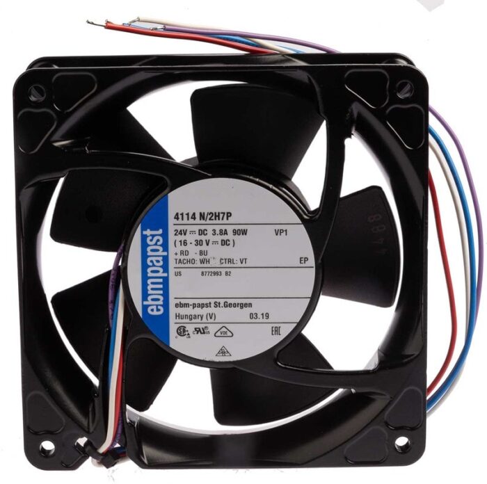 8017105745 Вентилятор Ebmpapst 4114N/2H7P 24v 90W 120x38 2pin Hirschmann — изображение 3