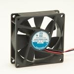8005883073 OD8025-12MB, Fan Tubeaxial 12VDC Square - 80mm L x 80mm H Ball 31.0 CFM (0.868m³/min) 2 Wire Leads Hirschmann
