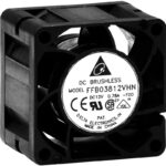 8006492768 FFB0924VHE, DC Fans DC Tubeaxial Fan, 92x38mm, 24VDC, Ball Bearing, Lead Wires Hirschmann