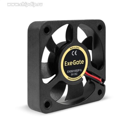 9001336117 EX05010S2P-5, Вентилятор 5В DC ExeGate, 50x50x10 мм, Sleeve bearing (подшипник скольжения), 2pin, 5500RPM, 27dBA Hirschmann