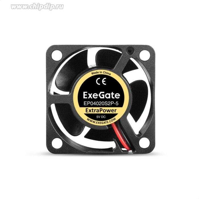 8023545730 EX295197RUS, Вентилятор 5В DC ExeGate ExtraPower EP04020S2P-5 (40x40x20 мм, Sleeve bearing (подшипник скольжения), 2pin, 7000RPM, 30dBA) Hirschmann — изображение 2