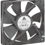 8004746886 AFB1224SH, DC Fans DC Tubeaxial Fan, 120x25.4mm, 24VDC, Ball Bearing, Lead Wires Hirschmann
