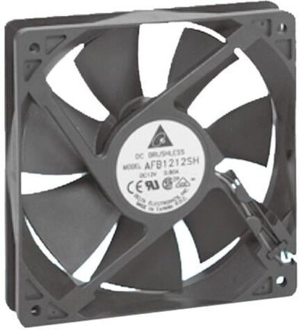 8004746886 AFB1224SH, DC Fans DC Tubeaxial Fan, 120x25.4mm, 24VDC, Ball Bearing, Lead Wires Hirschmann
