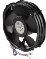 8008675732 2214F/2TDHHO, Fan Tubeaxial 24VDC Round - 220mm Dia Ball 553.0 CFM (15.48m³/min) 4 Wire Leads Hirschmann — изображение 4