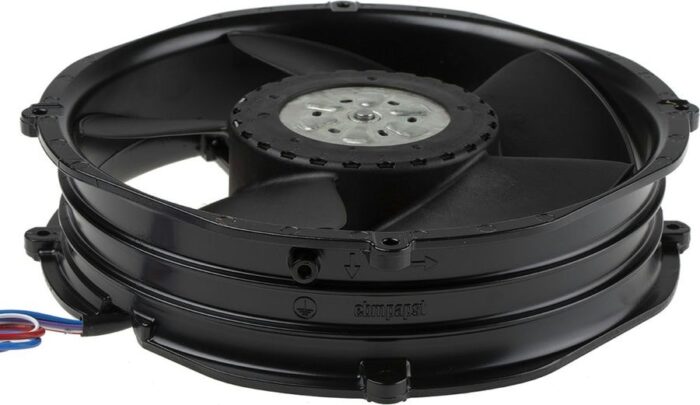 8008675732 2214F/2TDHHO, Fan Tubeaxial 24VDC Round - 220mm Dia Ball 553.0 CFM (15.48m³/min) 4 Wire Leads Hirschmann — изображение 5