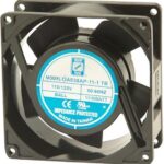 8006202846 OA938AP-11-1TB, Fan Tubeaxial 115VAC Square - 92mm L x 92mm H Ball 50.0 CFM (1.40m³/min) 2 Terminals Hirschmann