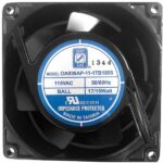 8005183924 OA938AP-11-1TB1855, AC Fans Axial Fan, 92x92x38mm, 115VAC, 55CFM, 15W, 40.1dBA, 3150RPM, Ball, Wire, IP55 Hirschmann — изображение 2