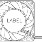 8034040733 PFR0812XHE-SP00, Fan Tubeaxial 12VDC Square - 80mm L x 80mm H Ball 134.3 CFM (3.76m³/min) 4 Wire Leads Hirschmann