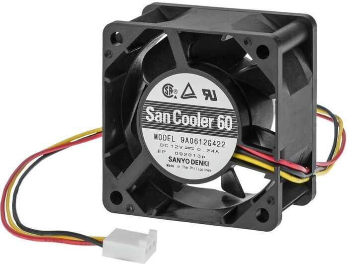 8014538544 9A0612G422, Axial Fan, 12 V dc, DC Operation, 27.6cfm, 2.88W, 240mA Max, 60 x 60 x 25mm Hirschmann — изображение 5