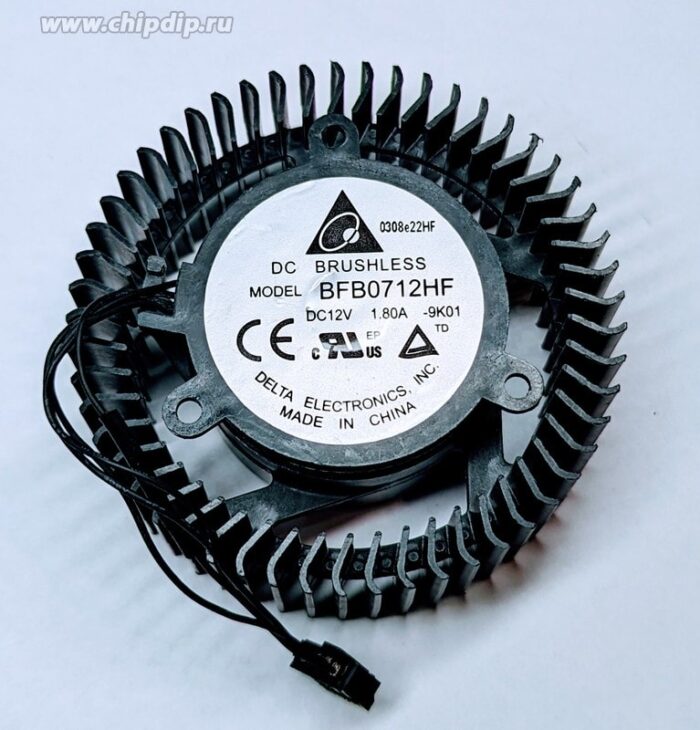 8025135006 Вентилятор Delta Electronics BFB0712HF DC 12V 1.80A 4pin для NVIDIA GTX Titan GTX980 () Hirschmann — изображение 2