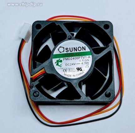 8035598086 Вентилятор Sunon PMD2406PTV1-A DC 24V 4.3W 60x25 3pin () Hirschmann