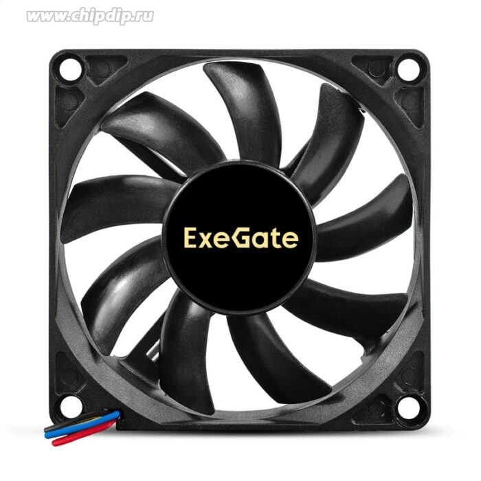 9001334892 Вентилятор 12В DC ExeGate ExtraPower EP08015S2P (80x80x15 мм, Sleeve bearing (подшипник скольжения), 2pin, 2500RPM, 25.5dBA) Hirschmann — изображение 6