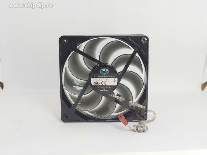 8025134993 Вентилятор Cooler Master A12025-20RB-3BN-F1 DF1202512RFUN DC 12V 0,37A 120x25 3pin Hirschmann — изображение 2