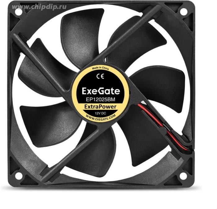 8023545772 EX295246RUS, Вентилятор 12В DC ExeGate ExtraPower EP12025BM (120x120x25 мм, 2-Ball (двойной шарикоподшипник), Molex, 1850RPM, 30dBA) Hirschmann — изображение 2