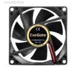 9001343911 EX08025B2P-24, Вентилятор 24B DC ExeGate, 80x80x25 мм, 2-Ball (двойной шарикоподшипник), 2pin, 2850RPM, 28.5dBA Hirschmann — изображение 2