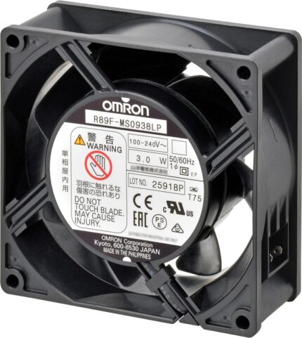 8017320561 R89F-MS0938HP, R89F Series Axial Fan, 100 → 240 V ac, AC Operation, 1.5m³/min, 4.5W, 80mA Max, 92 x 92 x 38mm Hirschmann