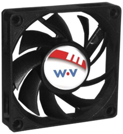 8007462858 DC0701512H2B-2T0, AXIAL FAN, 70MM, 12VDC, 33.5CFM, 39DBA Hirschmann