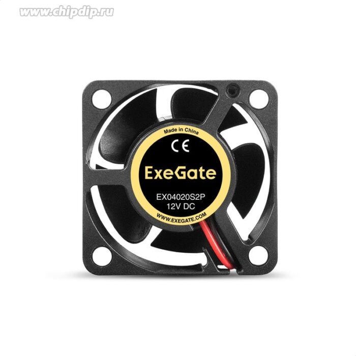 9001345945 EX04020S2P, Вентилятор 12В DC ExeGate ExtraSilent, 40x40x20мм,Sleeve bearing, 2pin (разъем 2.54), 6500RPM, 28dBA Hirschmann — изображение 3